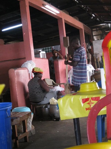 Behind Legon’s Bush Canteen