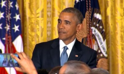 Obama tells heckler and orders secret service to walk him out.