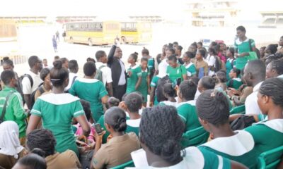 The nursing students at the Independence Square