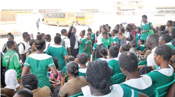 The nursing students at the Independence Square