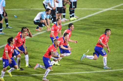 Chile celebrate win