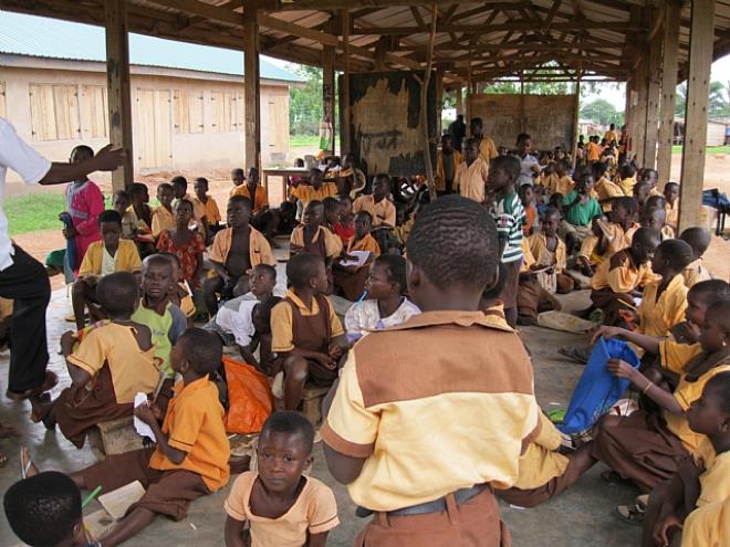 Many schools across the country are like this one in Banda in the Volta Region.