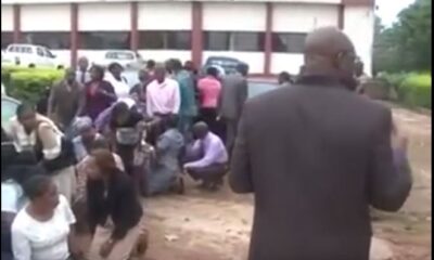 Nigerian governor caught workers going to work late