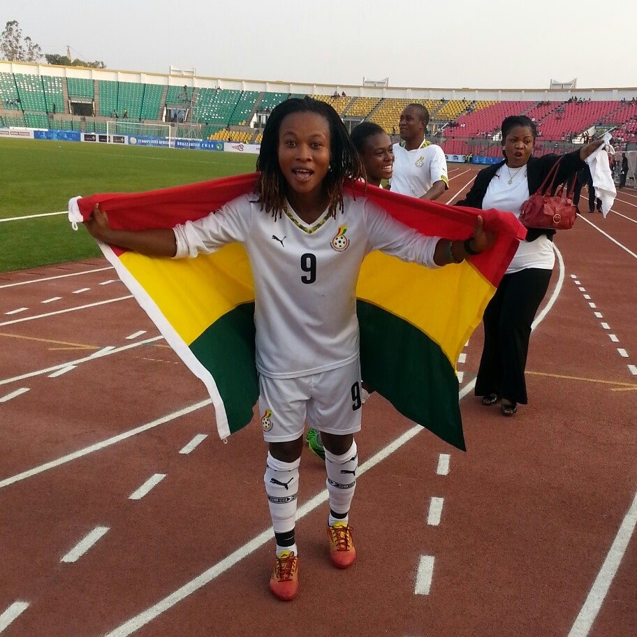 Samira plays for the Black Queens of Ghana