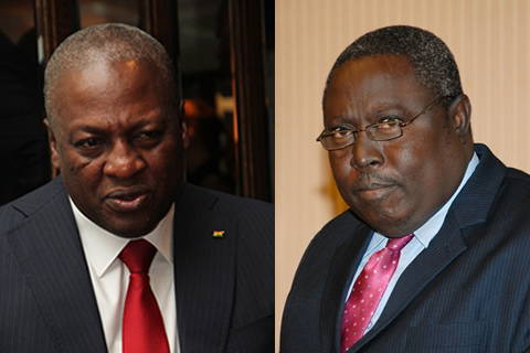 President John Mahama and Martin Amidu