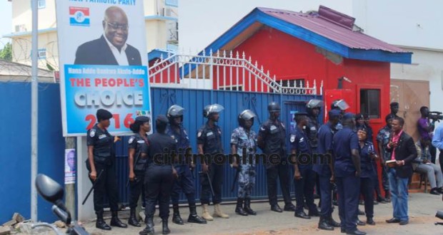 The NPP's headquarters has become a citadel of violence in recent times