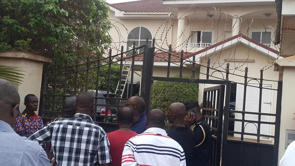 J.B. Danquah Adu's house, where he was killed