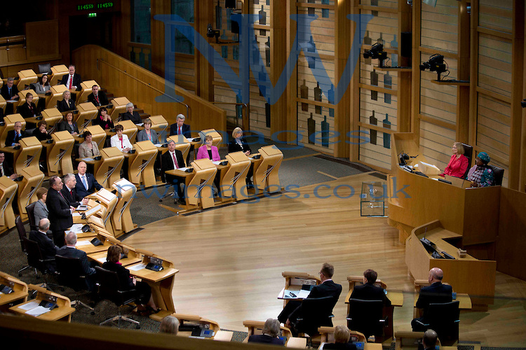 Malawi president, Joyce Banda, on official state visit to the Scottish Parliament, in 2013