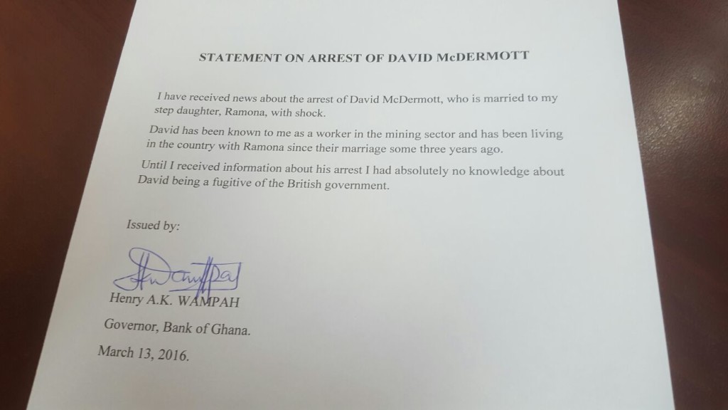 Kofi Wampah's Letter