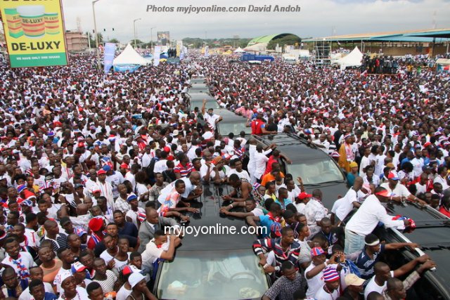 NPP supporters at the campaign launch