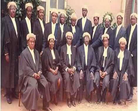 Nana Addo Dankwa Akufo-Addo, (sanding 6th from left) when he was called to the bar