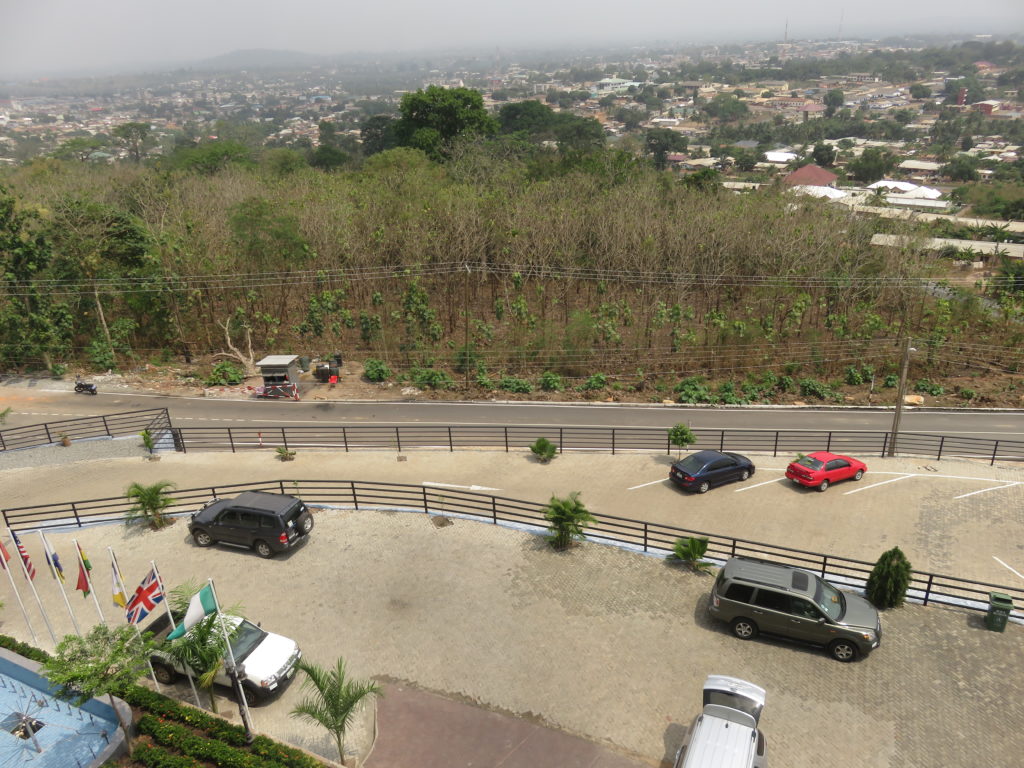 A view of Ho from the Volta Serene Hotel