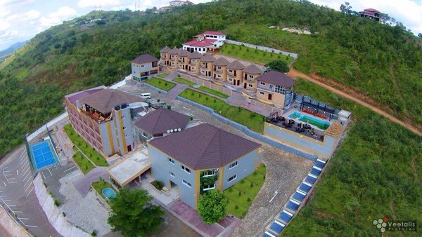 An aerial view of Volta Serene Hotel, Ho